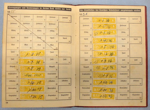  DAF (Deutsche Arbeitsfront) German Workers Syndicate Members ID Book.  DAF (Deutsche Arbeitsfront) German Workers Syndicate Members ID Book.  Other Accessory