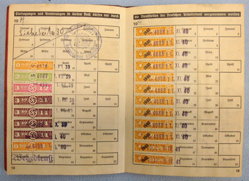  DAF (Deutsche Arbeitsfront) German Workers Syndicate Members ID Book. DAF (Deutsche Arbeitsfront) German Workers Syndicate Members ID Book. Other Accessory