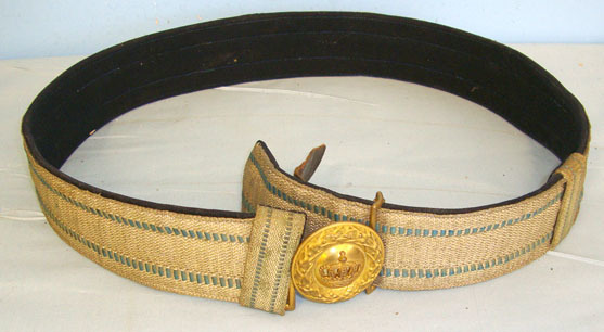 Imperial German Military Officer’s 2 Piece Bayern State Gilded Brass Buckle and  1914 Pattern Imperial German Military Officer’s 2 Piece Bayern State Gilded Bras Clothing