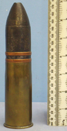 DEACTIVATED INERT. French WW, 1917 Dated French 37mm (37 x 94R) Pom Pom Nose Fused HE (High Explosive) Mine, (Bouncing Shell) Round. - O 1900 DEACTIVATED INERT. French WW, 1917 Dated French 37mm (37 x 94R) Pom Pom Nose Fused HE (High Explosive) Mine, (Bouncing Shell) Round. - O 1900  Other