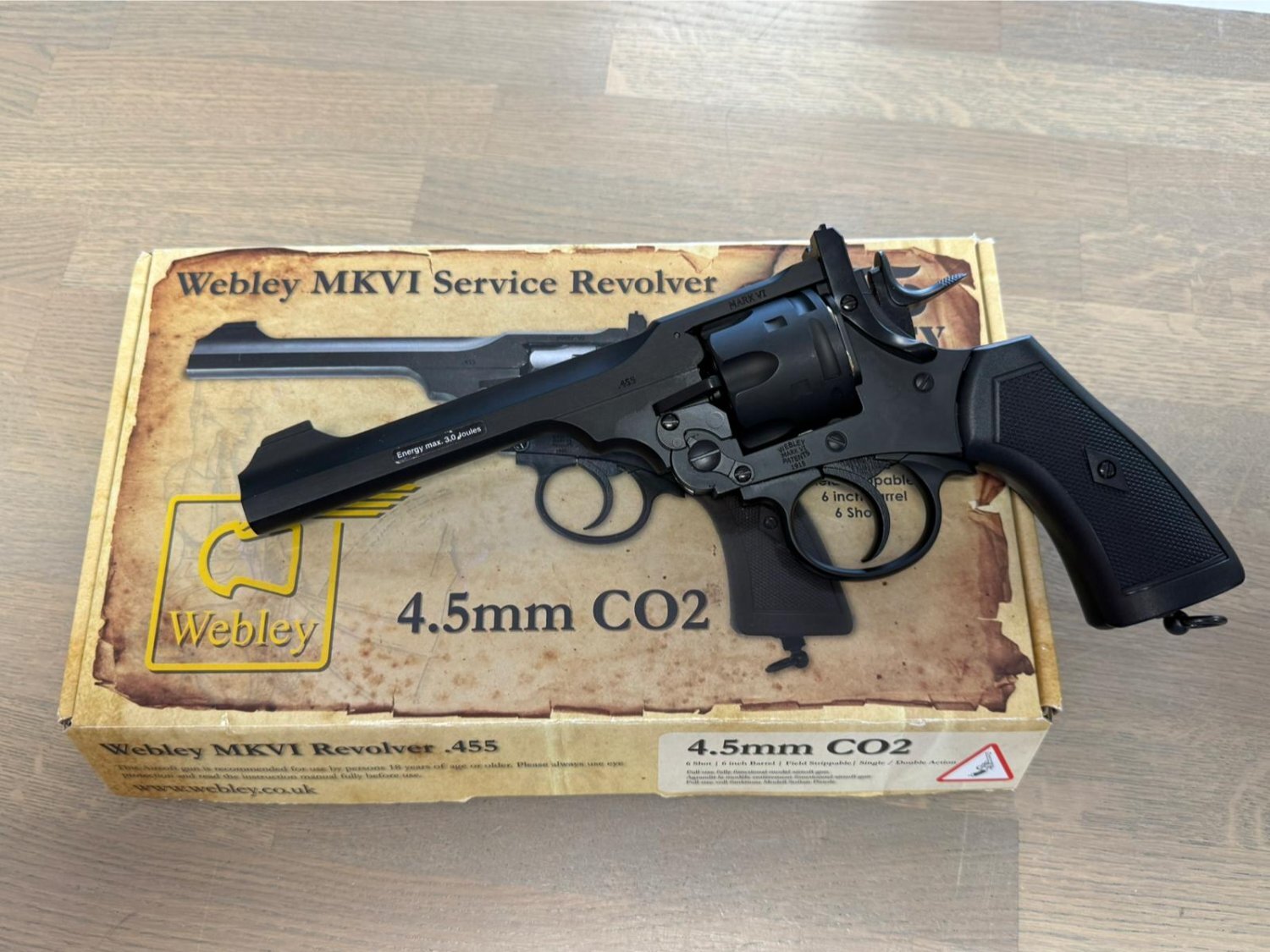 Webley / Webley & Scott Service Revolver MKVI  .177 - {CATEGORY} in 