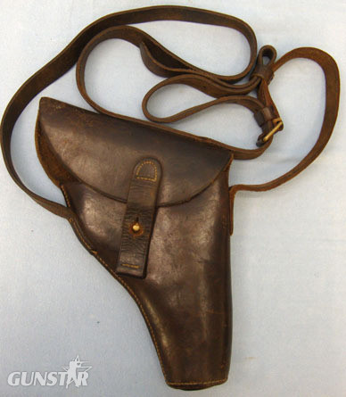 E Jefferies & Sons Ltd Webley Flare Pistol Brown Leather Holster & Shoulder Strap By E. Jefferies Ltd. Care & Storage in 