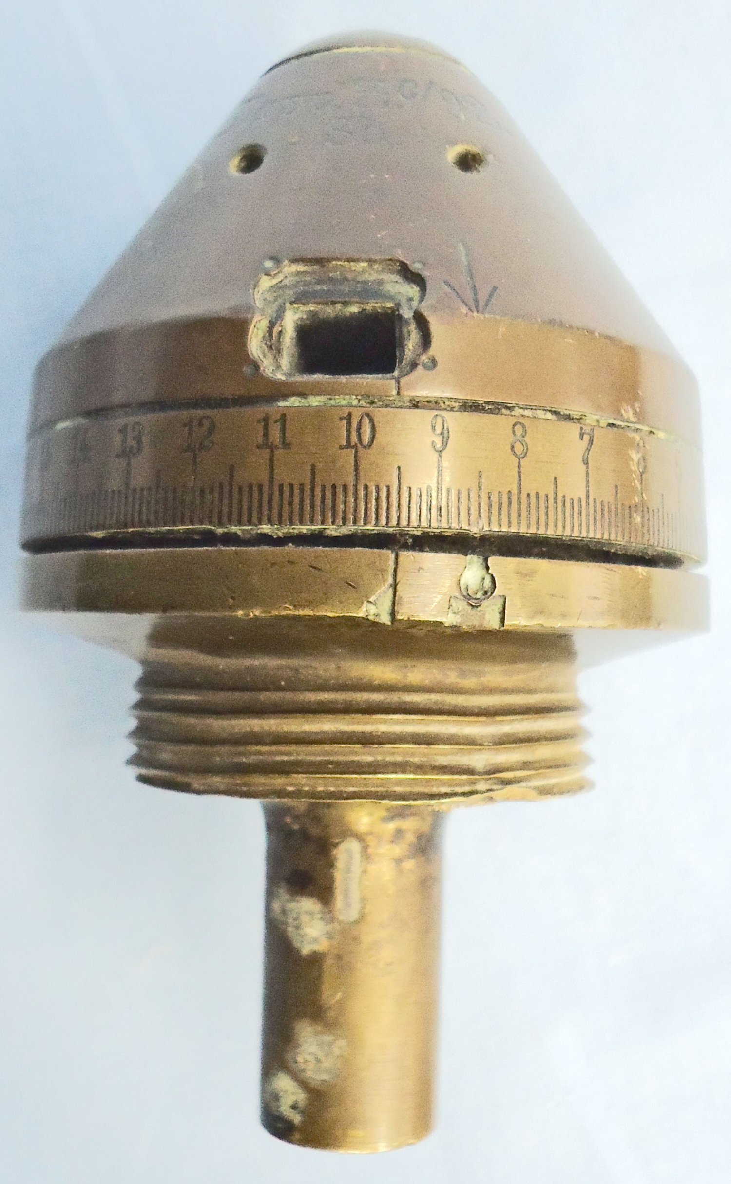 INERT DEACTIVATED. German WW1, Dopp Zc/92 Time & Percussion Nose Fuze. - O 2209 INERT DEACTIVATED. German WW1, Dopp Zc/92 Time & Percussion Nose Fuze. - O 2209  Other Ammunition - {CATEGORY} in 