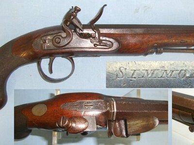 William Simmons With Octagonal Barrel & Captive Steel Ram Rod. Sn 22606 .65 Cal Muzzleloader Muzzleloader