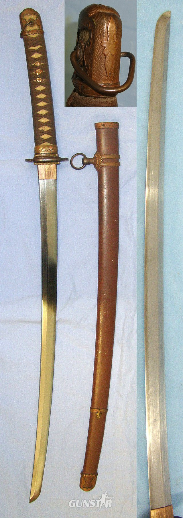  MASTER SMITH**WW2 Japanese Officer's Type 98 Shin Gunto Seki Arsenal Katana Sword With Smith Signed Tang ‘Shinoda Uji Fusa’, Rare Period Expensive Aluminium Scabbard & Expert Assessment. Sn 23322 Sword