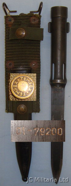  **FALKLANDS WAR BRING BACK**Argentine Army Marked Type C Socket Bayonet For FN F Bayonet
