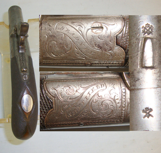 Bradney 40 Bore Round Action Percussion Pocket Pistol With Screw Off Barrel & Concealed .40 S&W Muzzleloader