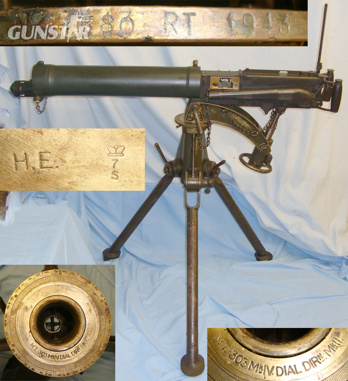  Lithgow Arms With 1943 Dated Mount By RT (Randwick Tramways) & MK IV Tripod**UK 1999 DEACTIVATION CERTIFICATED**Sn 20067:31 None 0 Machine Gun