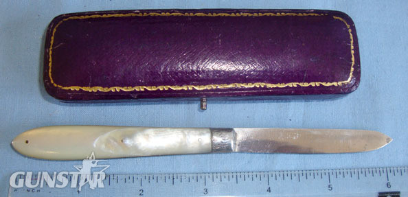 Sheffield Silver Sterling Silver Hallmarked Blade Folding Fruit Knife By W V & S Other Blade