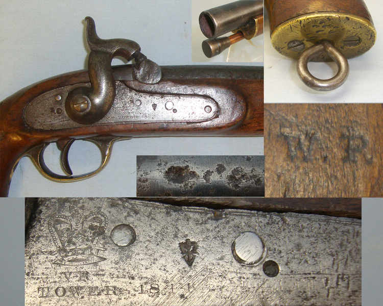 Royal Small Arms Factory (Enfield) .650 Carbine Calibre Cavalry Officer’s Percussion Holster Pistol .65 Cal Muzzleloader Muzzleloader