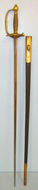 American Civil War Era French Import U.S. Army Model 1840 NCO’s Type Sword With ‘Eagle’ Device Clamshell Guard, Brass Hilt & Brass Mounted Leather Scabbard. ED 2166 Sword