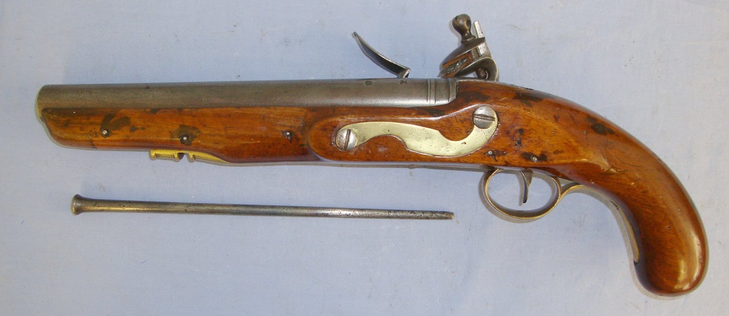  Early 1800’s English Form Worts & Co 15 Bore Flintlock Holster Pistol. Sn 21036. Early 1800’s English Form Worts & Co 15 Bore Flintlock Holster Pistol. Sn 21036. Obsolete Muzzleloader