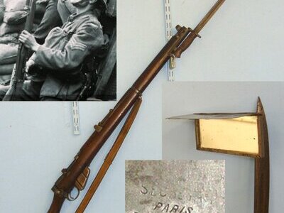 RARE**WW1 1914 French Patent Paris Made Trench Warfare Mirror Observation Attachment For British Pattern 1907 SMLE Rifle Bayonets. Sn 21954  Sight & Optic
