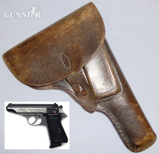 WWII German Leather Holster for the Walther PP Semi Auto Pistols. L 220. WWII German Leather Holster for the Walther PP Semi Auto Pistols. L 220. Other Accessory in 