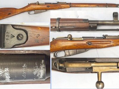 Mosin Nagant Izhevsk Arsenal, 1942 Dated, Mosin Nagant, Matching Numbers, Model 1891/30, 7.62 Bolt Action None Rifle