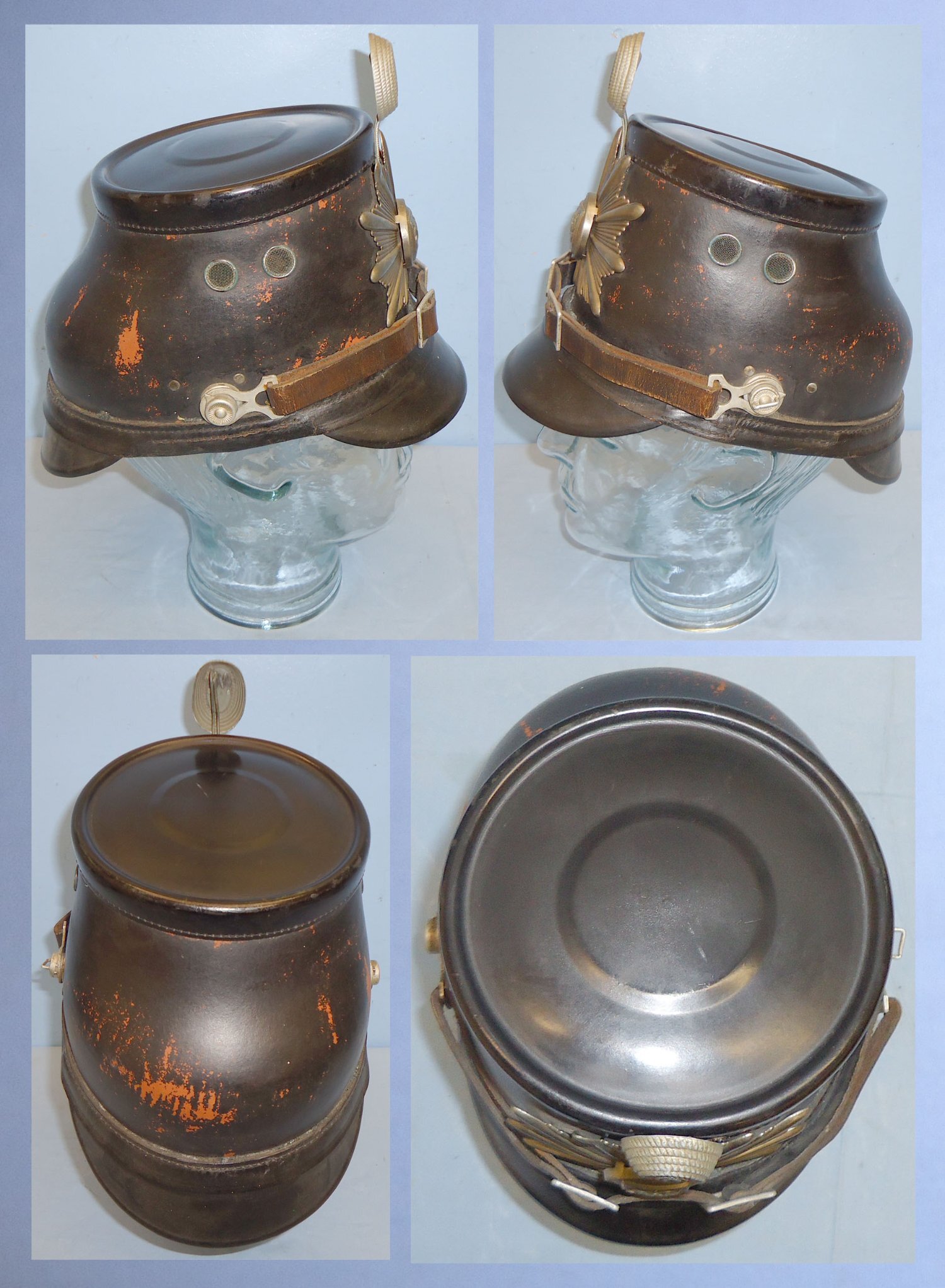 Original* Pre- Nazi German Hamburg City Police Shako N 409. Original* Pre- Nazi German Hamburg City Police Shako N 409.  Antique & Militaria