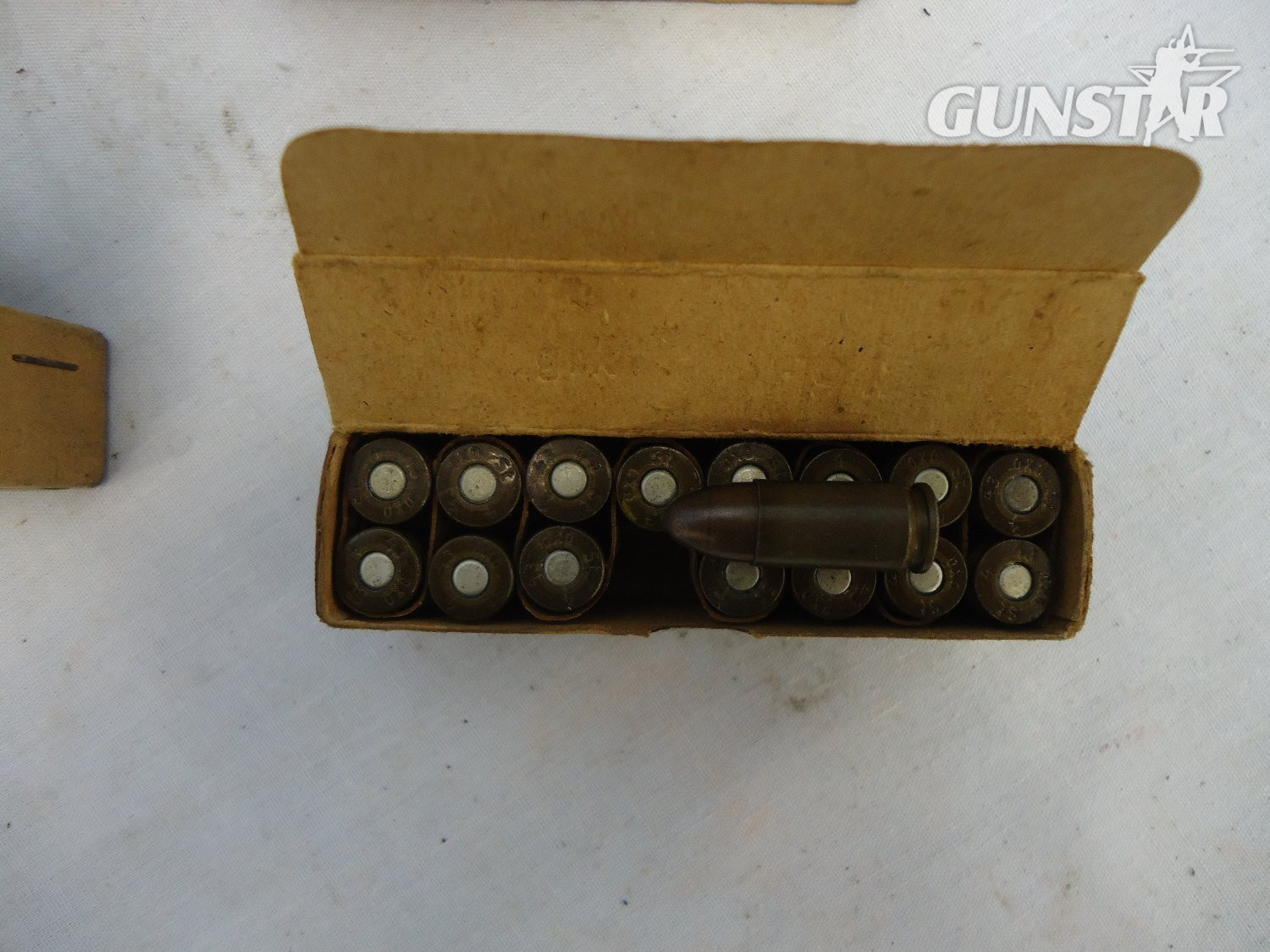 DEACTIVATED INERT Unfired WW2 (1942 & 43 Dated) Original German 16 Round Service Pack Of 9mm (9X19) Parabellum ammunition. Sn - 22787:7 DEACTIVATED INERT Unfired WW2 (1942 & 43 Dated) Original German 16 Round Service Pack Of 9mm (9X19) Parabellum ammunition. Sn - 22787:7  Other Ammunition 