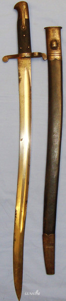 British 1856/58 Yatahgan Sword Bayonet And Scabbard. 19292 Bayonet in 