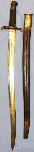  British 1856/58 Yatahgan Sword Bayonet And Scabbard. 19292 Bayonet