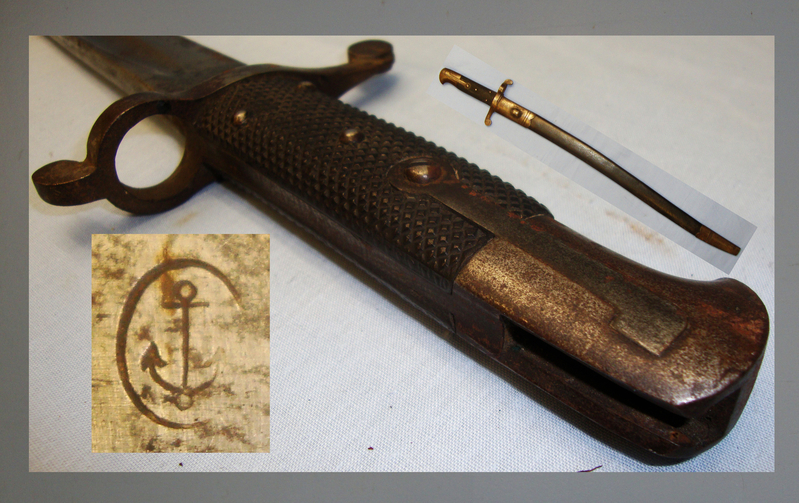 British 1856/58 Yatahgan Sword Bayonet And Scabbard. 19292 Bayonet