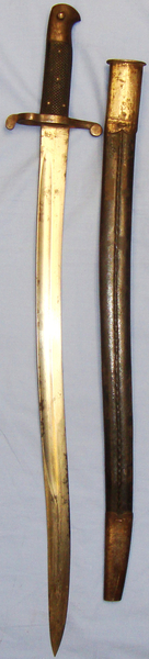  British 1856/58 Yatahgan Sword Bayonet And Scabbard. 19292 Bayonet