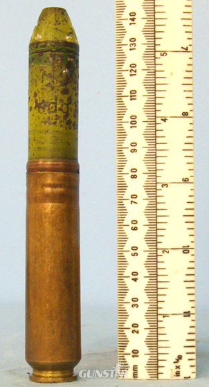 German 20 mm FFM (20x80) HEI (High Explosive Incendiary) Meinengeschloss (M geschloss) Trop (Tropical) Ca Antique & Militaria in 