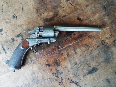 Webley 2nd model Webley Longspur revolver .54 Muzzleloader