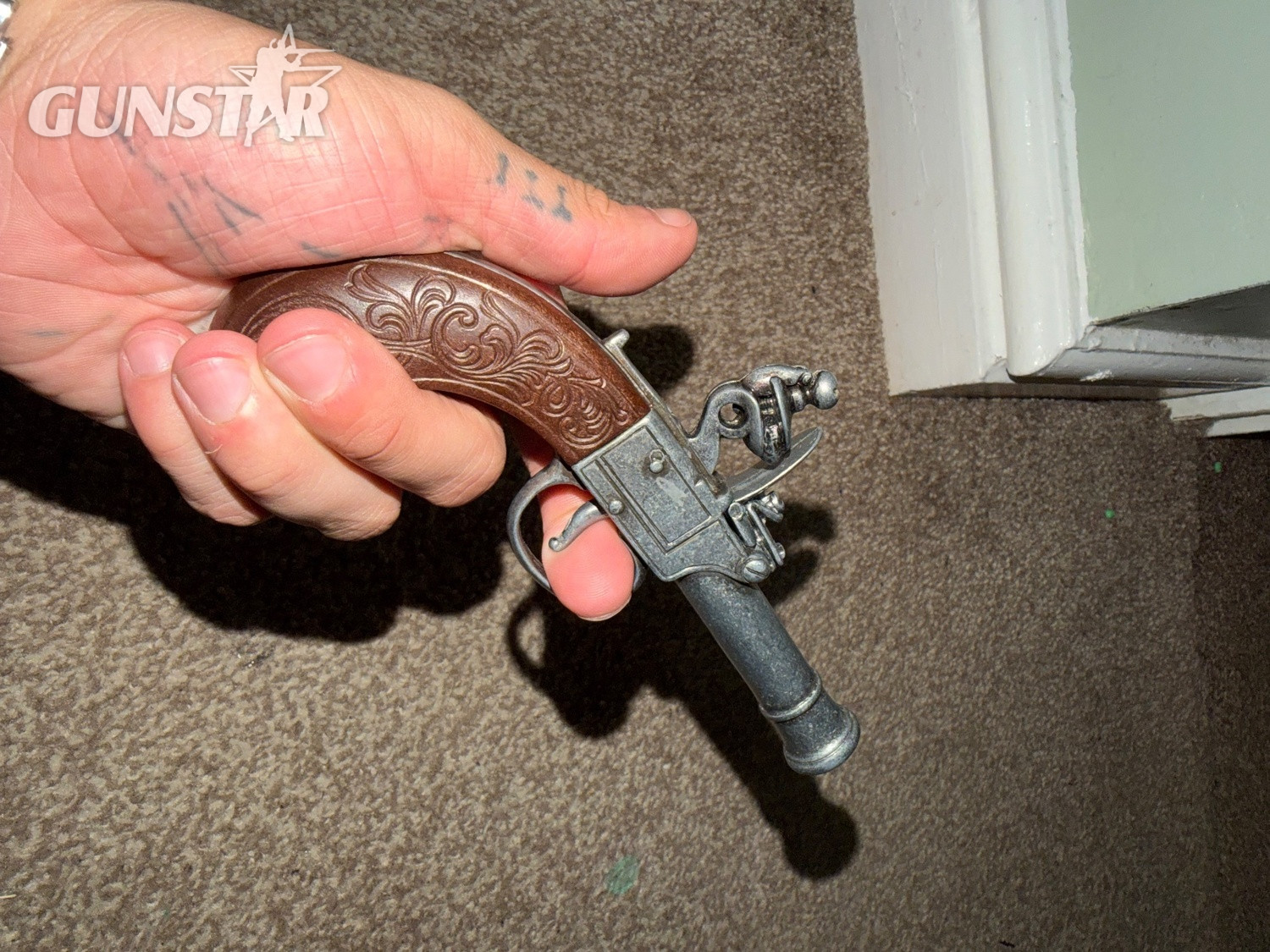 Replica flintlock pistol Replica - Non-firing - {CATEGORY} in 