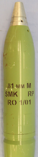 INERT DEACTIVATED. Original Armaco 81MM Smoke Mortar. - O 1738 INERT DEACTIVATED. Original Armaco 81MM Smoke Mortar. - O 1738  Other Ammunition