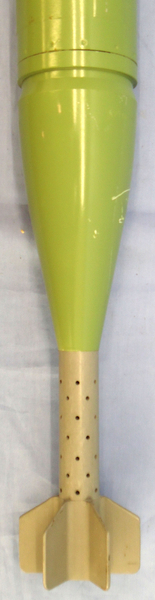  INERT DEACTIVATED. Original Armaco 81MM Smoke Mortar. - O 1738 INERT DEACTIVATED. Original Armaco 81MM Smoke Mortar. - O 1738  Other Ammunition