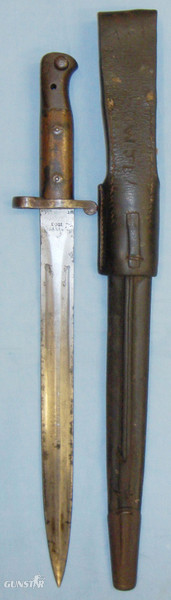  Scarce* British ‘1903’ Pattern Bayonet Converted From ‘P1888’ Dated ‘1’04’ Leather Scabbard and Frog. BAYO 410. Bayonet