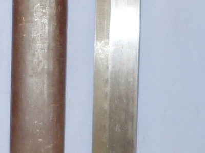 WWI Imperial German Model 1888/98 Ersatz Bayonet and Scabbard. 22399. Bayonet
