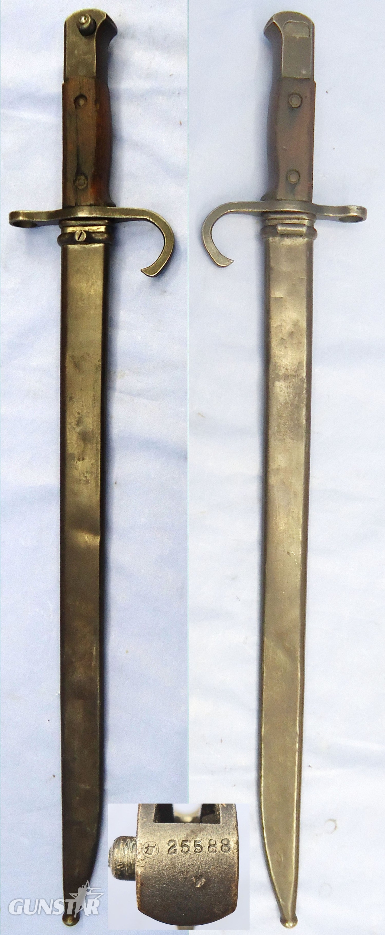 Mid 1930s Japanese Arisaka Type 30 Bayonet and Scabbard. Sn - 22938 Bayonet