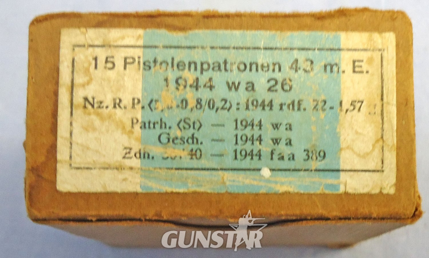 INERT DEACTIVATED. RARE, Unfired WW2 Original 1944 Dated German 15 Round Service Pack Of 7.92x33 Ball Ammunition for MP44 Assault Rifle. Sn - 22787:21 INERT DEACTIVATED. RARE, Unfired WW2 Original 1944 Dated German 15 Round Service Pack Of 7.92x33 Ball Ammunition for MP44 Assault Rifle. Sn - 22787:21 Various Other Ammunition - {CATEGORY} in 
