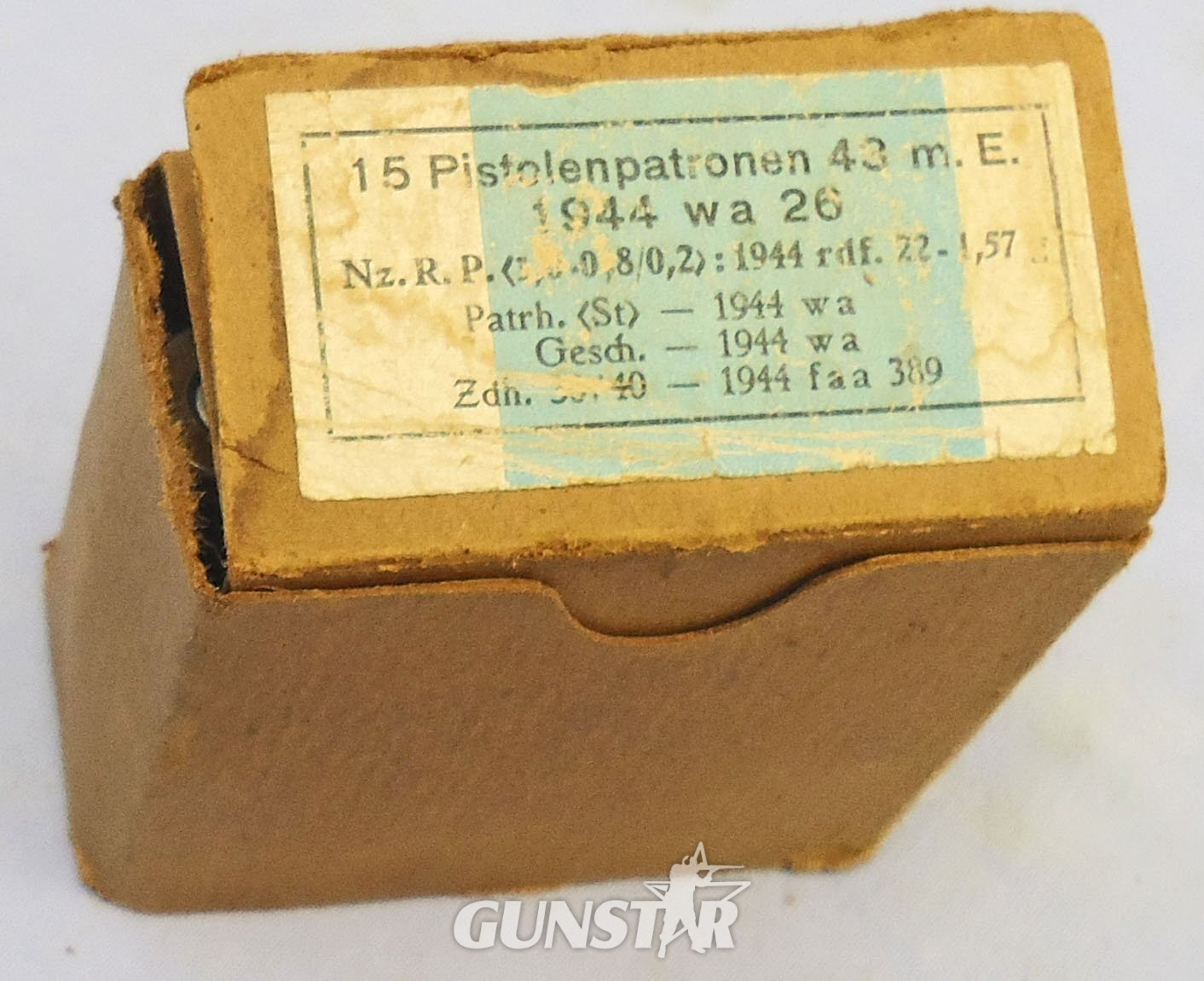 INERT DEACTIVATED. RARE, Unfired WW2 Original 1944 Dated German 15 Round Service Pack Of 7.92x33 Ball Ammunition for MP44 Assault Rifle. Sn - 22787:21 INERT DEACTIVATED. RARE, Unfired WW2 Original 1944 Dated German 15 Round Service Pack Of 7.92x33 Ball Ammunition for MP44 Assault Rifle. Sn - 22787:21 Various Other Ammunition 