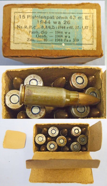 INERT DEACTIVATED. RARE, Unfired WW2 Original 1944 Dated German 15 Round Service Pack Of 7.92x33 Ball Ammunition for MP44 Assault Rifle. Sn - 22787:21 INERT DEACTIVATED. RARE, Unfired WW2 Original 1944 Dated German 15 Round Service Pack Of 7.92x33 Ball Ammunition for MP44 Assault Rifle. Sn - 22787:21 Various Other Ammunition