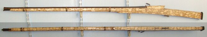  MASSIVE**ORNATE**C1790 Indian North West Frontier Match Lock 22 Bore Musket  Wrapped With Mother Of Pearl Plates & Ram Rod. A 1120 / 21897 Muzzleloader None Rifle