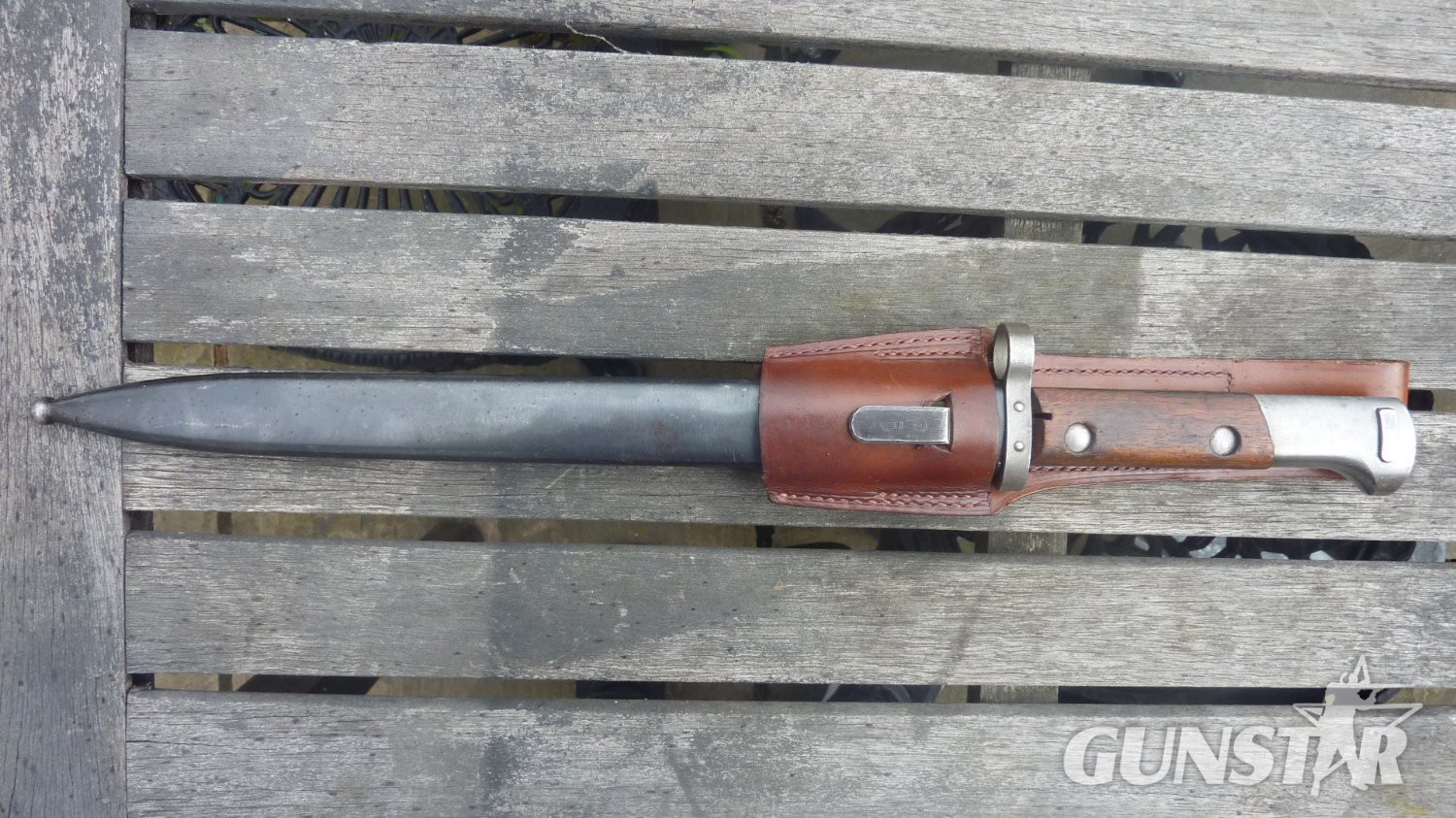 Czechoslovakian m1924 Mauser - leather frog - Bayonet in 