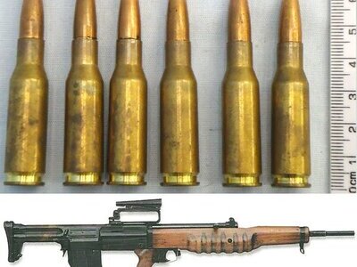 INERT DEACTIVATED. Rare, British .280/30 EXPERIMENTAL Ball Rounds for the British EM2 Experimental Rifle. Sn - 22787:8 INERT DEACTIVATED. Rare, British .280/30 EXPERIMENTAL Ball Rounds for the British EM2 Experimental Rifle. Sn - 22787:8  Other Ammunition