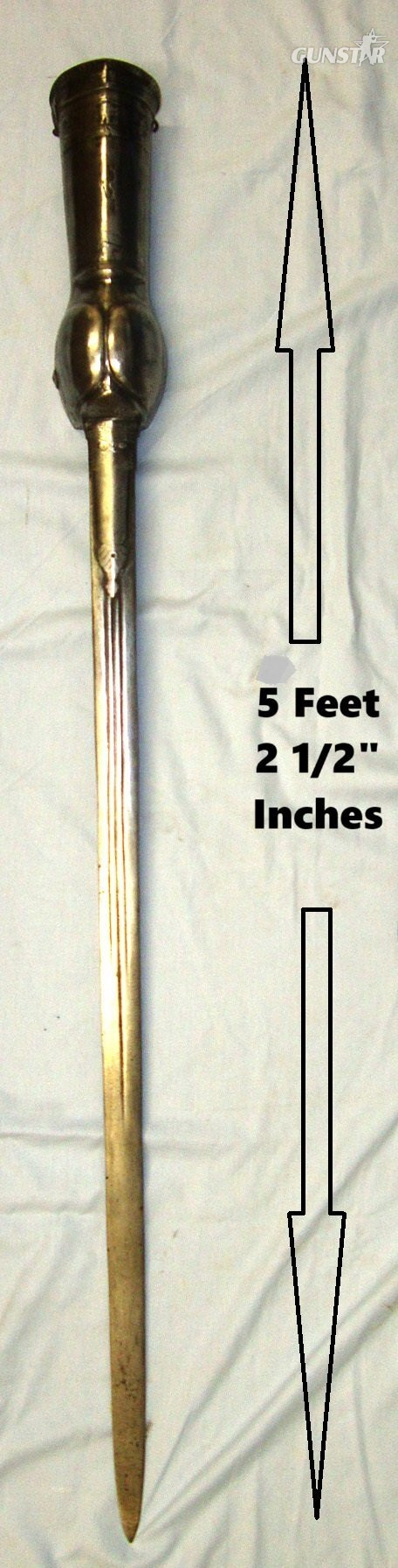 Victorian Era Indian Pata Gauntlet Long Sword. Sn 22753 Sword in 