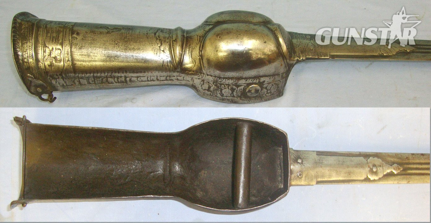Victorian Era Indian Pata Gauntlet Long Sword. Sn 22753 Sword