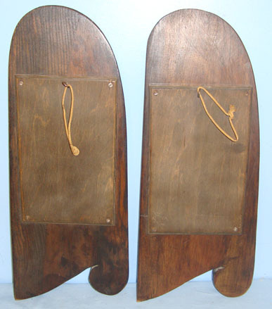 Pair Of Original Laminated Oak Aircraft Propeller Tips Converted To Commemorativ Aircraft Propeller Tips Converted To Commemorative / Memorial Wall Hanger Featur Other Accessory