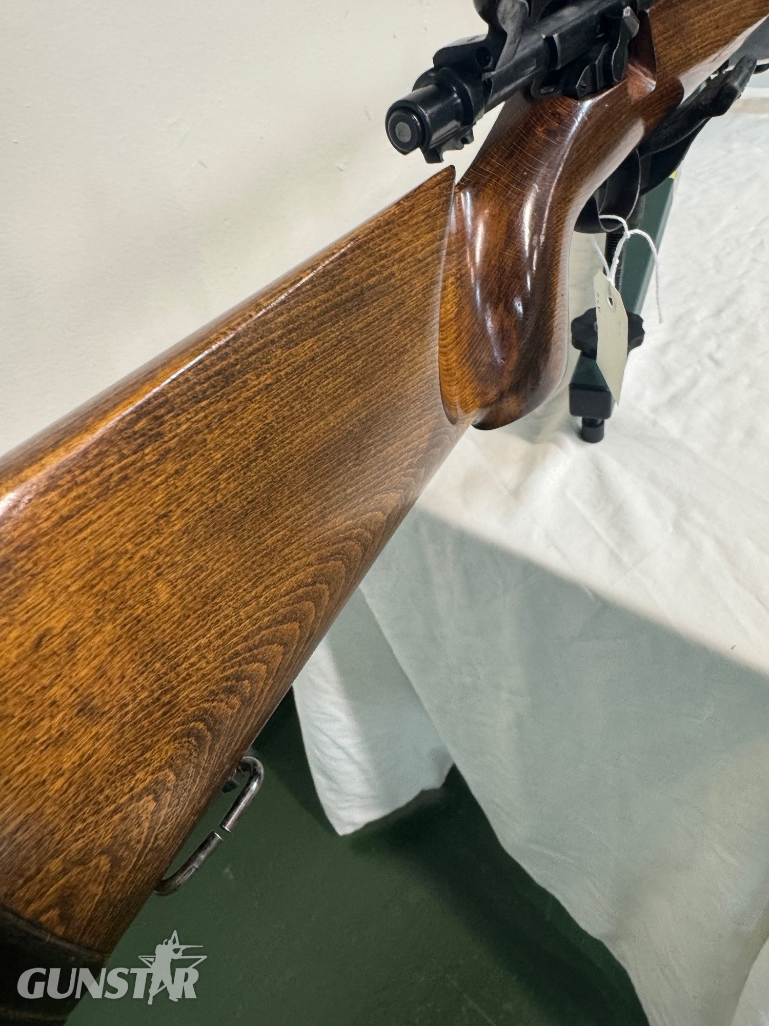 {CATEGORY} - Enfield ( Fulton regulated ) 7.62 target rifle. GR crown. A rare Parker diopter sight.  Target Bolt Action 7.52 mm Rifle in 