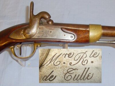 1831 French Model 1822 Challerault Cavalry Pistol Converted from Flintlock to Percussion. A 585. 1831 French Model 1822 Challerault Cavalry Pistol Converted from Flintlock to Percussion. A 585. Obsolete Muzzleloader