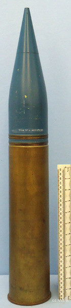 Rare Inert Unfired Cockerell 90mm gun (90x352) Target Practice Trace HEAT-T (Hig Rare Inert Unfired Cockerell 90mm gun (90x352) Target Practice Trace HEAT-T (Hig Antique & Militaria in 