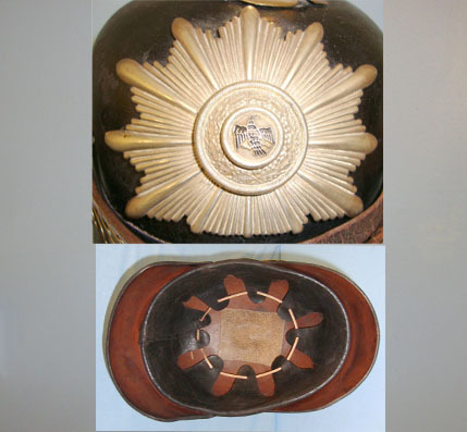  Imperial Prussian Fire Brigade Helmet With Helmet Plate & Combe Cockade / Plume Fire Brigade Helmet With Helmet Plate & Combe Cockade / Plume Clothing