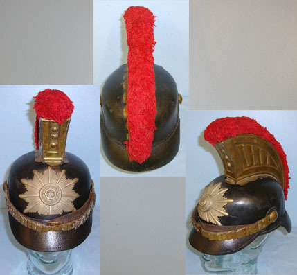 Imperial Prussian Fire Brigade Helmet With Helmet Plate & Combe Cockade / Plume Fire Brigade Helmet With Helmet Plate & Combe Cockade / Plume Clothing