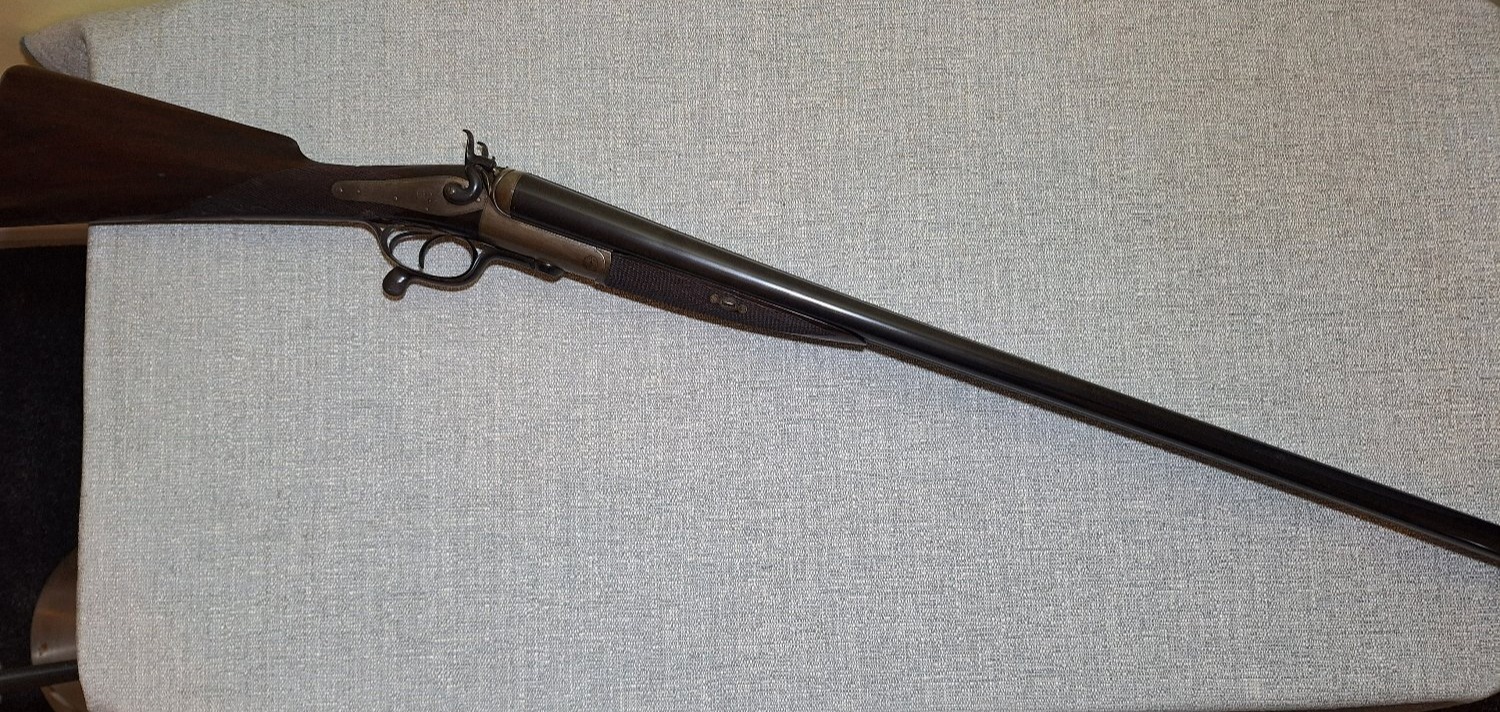 J. & W. Tolley Hammer gun Side By Side 8 Bore/gauge