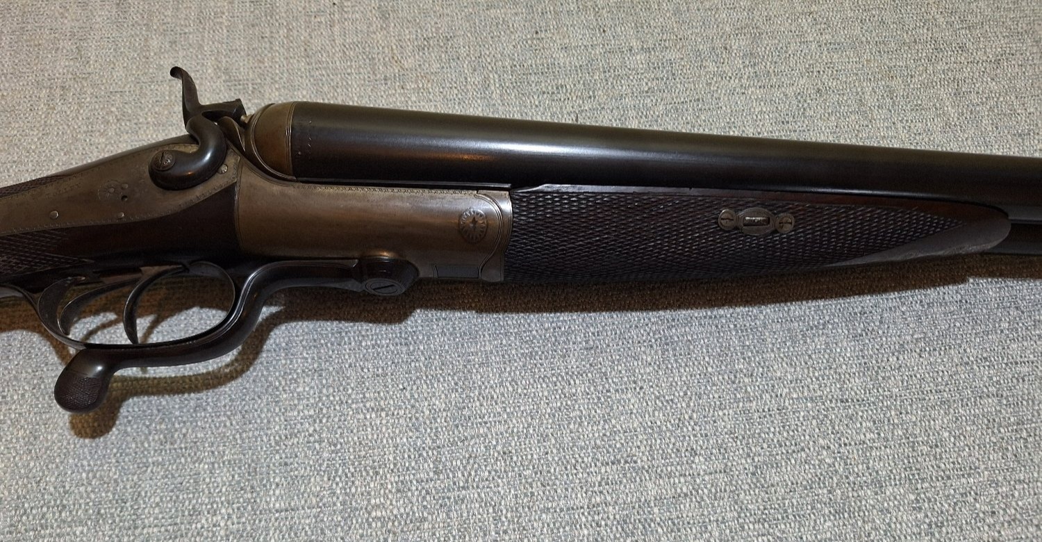 J. & W. Tolley Hammer gun Side By Side 8 Bore/gauge - {CATEGORY} in 