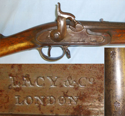 Lacy & Co. Percussion Service Musket. Muzzleloader .750 Nitro Express Rifle